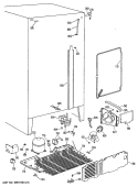 Section Diagram and Parts List for TFX27PFSAAA  General Electric Refrigerator