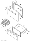 Section Diagram and Parts List for JBS03*R3  General Electric Range