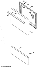 Section Diagram and Parts List for JBS02*R3  General Electric Range