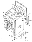 Section Diagram and Parts List for JBS03G*R3  General Electric Range