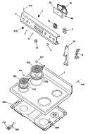Section Diagram and Parts List for JBC17GS1  General Electric Range