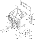 Section Diagram and Parts List for JBS17GS1  General Electric Range