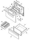Section Diagram and Parts List for JBS16S1  General Electric Range