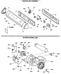 BACKSPLASH ASSEMBLY Diagram and Parts List for DDG9680RCMWW  General Electric Dryer