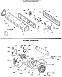 BACKSPLASH ASSEMBLY Diagram and Parts List for DDE9600RCMWW  General Electric Dryer