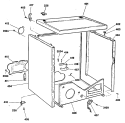 Section Diagram and Parts List for DDE9600RCMWW  General Electric Dryer