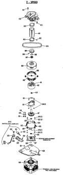 2 - SPEED Diagram and Parts List for WWA8689RBLAA  General Electric Washer
