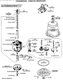 TRANSMISSION - COMPLETE BREAKDOWN Diagram and Parts List for WWA8600SALAA  General Electric Washer