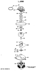 1 - SPEED Diagram and Parts List for WWA3650SALWH  General Electric Washer