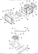 Section Diagram and Parts List for JHP70GN5WH  General Electric Microwave Oven Combo