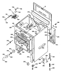 Section Diagram and Parts List for JBP45WS1  General Electric Range