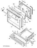 Section Diagram and Parts List for JGBS04GPR2  General Electric Range