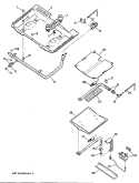 Section Diagram and Parts List for JGBP26GEN5  General Electric Range