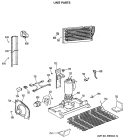 UNIT PARTS Diagram and Parts List for TBX18JASFRAD  General Electric Refrigerator