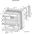 FRESH FOOD DOOR Diagram and Parts List for TBX19GASNRWH  General Electric Refrigerator