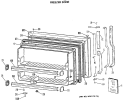 FREEZER DOOR Diagram and Parts List for TBX21MASNRAD  General Electric Refrigerator