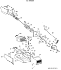 ICE BUCKET Diagram and Parts List for TBX25PCSJLAA  General Electric Refrigerator