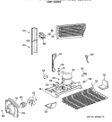 UNIT PARTS Diagram and Parts List for TBX25PCSJLAA  General Electric Refrigerator