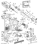 Section Diagram and Parts List for TFC24PRSAWW  General Electric Refrigerator
