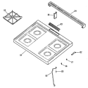 Section Diagram and Parts List for JGSS05GER3  General Electric Range