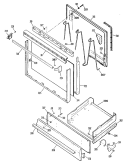 Section Diagram and Parts List for JGSS05GER4  General Electric Range
