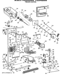 FREEZER SECTION Diagram and Parts List for TFG22PRSAWW  General Electric Refrigerator
