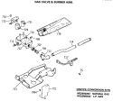 GAS VALVE & BURNER ASM. Diagram and Parts List for DDG8589RDMAA  General Electric Dryer