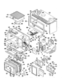 Section Diagram and Parts List for JHP62GN5AD  General Electric Microwave Oven Combo