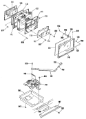 Section Diagram and Parts List for JSP60GN3BG  General Electric Range