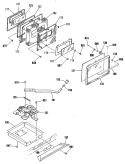 Section Diagram and Parts List for JSP62GN3BG  General Electric Range