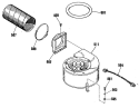 Section Diagram and Parts List for JSP62GN3BG  General Electric Range
