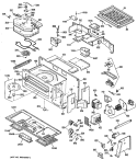 Section Diagram and Parts List for JVM190K03  General Electric Microwave