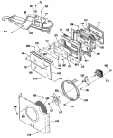 Section Diagram and Parts List for JKP17WP3WG  General Electric Wall Oven