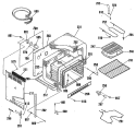 Section Diagram and Parts List for JDC27GP3BG  General Electric Range