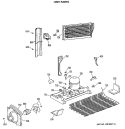 UNIT PARTS Diagram and Parts List for TBH21JASPRWH  General Electric Refrigerator