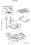 Part Location Diagram of WR38X1984 GE HANDLE MEAT PAN
