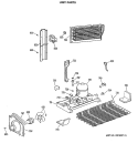 UNIT PARTS Diagram and Parts List for TBH21MASPRAD  General Electric Refrigerator