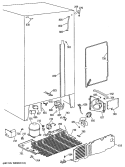 Section Diagram and Parts List for TFG27PFSAAA  General Electric Refrigerator