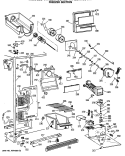 FREEZER SECTION Diagram and Parts List for TFH22JRSBAD  General Electric Refrigerator