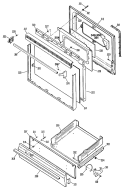 Section Diagram and Parts List for JGBC16GEP5  General Electric Range