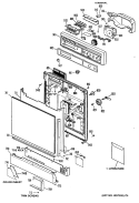 Section Diagram and Parts List for GSD630P-49WA  General Electric Dishwasher