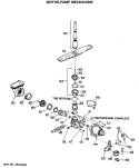 Section Diagram and Parts List for GSM603P-49AW  General Electric Dishwasher
