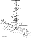 MOTOR - PUMP MECHANISM Diagram and Parts List for ZBD3000T55BW  General Electric Dishwasher