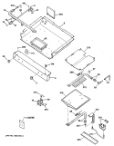 Section Diagram and Parts List for JGBP32GES2  General Electric Range