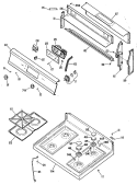 Section Diagram and Parts List for JGBP30GEP5  General Electric Range