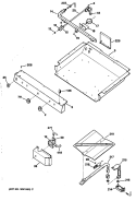 Section Diagram and Parts List for JGBC16GEP6  General Electric Range