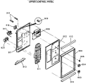 UPPER CONTROL PANEL Diagram and Parts List for JGHC60GEN7  General Electric Range
