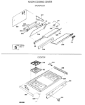 HI / LOW COOKING CENTER Diagram and Parts List for JGHC56GEJE  General Electric Range
