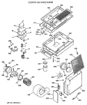COOKTOP GAS SINGLE BURNER Diagram and Parts List for JGP18BEVBB  General Electric Cooktop