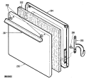 Section Diagram and Parts List for JGAS02PN9  General Electric Range